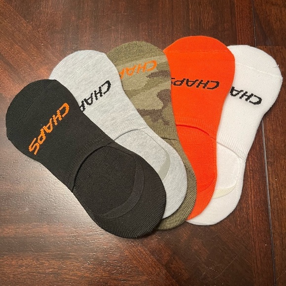 Chaps Other - Chaps Men's No-Show Socks - Black, Gray, Camo, Orange, White
